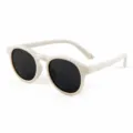 Lunettes de soleil rondes en silicone pour enfants cadre blanc protection UV extérieur. - 2-5 Ans / Blanc