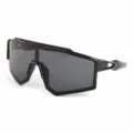 Occhiali da sole ciclismo bambini antivento sportivi colorati protezione montatura nera - CS3319 Montatura nera lenti grigie