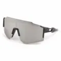 Occhiali da sole per ciclismo bambini con lente a specchio e montatura nera spruzzata. - CS3319 Montatura nera e lenti a specchio