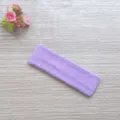 Close-up detail of soft purple towel cotton sports headband, sweat-absorbing fitness accessory. - Light Purple