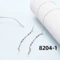 Stylish colorful evil eye beaded glasses chain for women and men anti slip eyewear strap. - 8204-1