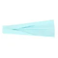 Hellblaues Sport Stirnband Detailansicht, elastisches Yoga Schweissband fuer Fitness Lauf. - Hellblau