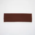 Solid color sports headband yoga stretch hair band sweat absorbing wide hair hoop fashion - Brown