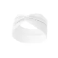 Bandeau torsadé côtelé blanc pour femmes, bandeau de sport de yoga élastique et accessoires. - Blanc