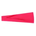 Einfarbiges pinkes Sportstirnband, elastisches saugfähiges Lauf- Fitness-Yoga-Haarband Detail. - Fuchsia