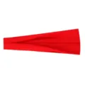Rode effen sport hoofdband detail weergave, elastische zweetband fitness en yoga. - Heldere Rood