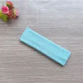 Blue sports headband for yoga and fitness. Soft sweat-absorbing cotton hair band for running. - Lake Blue
