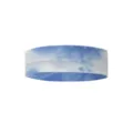 Blauw witte tie-dye sport hoofdband elastisch katoen zweetband yoga haaraccessoire. - Tie-Dye #1