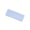 Effen gebreide sport hoofdband elastische fitness haarband voor dagelijks gebruik en training. - Wit