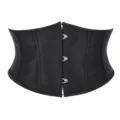 Schwarze Taillenmieder Korsett für Damen kurze gotische Unterbrust Formbekleidung shape - S / Schwarz