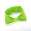 Detail groene strik haarband, schattig haaraccessoire voor meisjes, zachte stof voor dagelijks gebruik. - Donkergroen