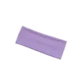 Solid color knitted headband in light purple, stretchy elastic hair band for sports and fitness. - Purple