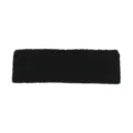 Bandeau de sport polaire noir moelleux pour le yoga, la course, le fitness et le quotidien. - Noir