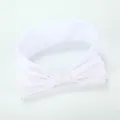 Witte stoffen strik haarband voor kinderen, schattig haaraccessoire voor meisjes. - Wit