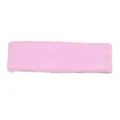 Bandeau de yoga pelucheux rose, bandeau anti-transpiration unicolore pour le sport fitness. - Rose Clair