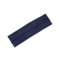 Solid navy blue elastic yoga headband for sports, fitness, and running. Sweat-absorbing hair band. - Navy Blue