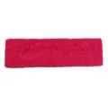 Bandeau de sport en peluche fuchsia, bandeau de yoga absorbant doux pour course et fitness. - Rose rouge