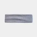 Bandeau de sport gris, bandeau anti-sueur en tricot doux pour yoga et course. - Gris