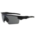 Heren sport wielren zonnebril UV-bescherming buitenmode zwart montuur donkere glazen - Zand Zwart Frame Grijs Lens (Zwart Been)