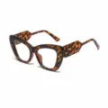 Grote cat-eye zonnebril met elegante schildpadmontuur voor dames dagelijks gebruik. - Schildpad Montuur Transparant