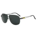 Lunettes de soleil aviateur polarisées en métal pour hommes avec monture élégante. - Monture Gunmetal Verre Gris
