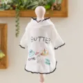 Wit huisdier t-shirt voor honden en katten, schattige gebreide huisdierenkleding met volants. - Witte afternoon tea