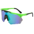 Groot frame gepolariseerde sport fietszonnebril voor heren en dames UV-bescherming kleurrijk - Groen Frame Groene Lens