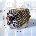 Thickened pet airline box protective mesh cover, anti-escape transport cage safety net. - Size 2 Box (58x36x36cm) / Sunny Orange