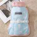 Winter warmer Hunde Weste Welpe Fleece gefütterte Jacke süße Katzen Kleidung blau neu - XS / Blau