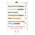 Customizable flannel blanket soft warm throw blanket for bed sofa living room daily use - Blank Custom Style 5