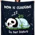 Mama laadt op fleece deken schattig slapend panda ontwerp comfortabele plaid voor cadeau - Stijl 6