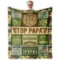 Coperta in flanella personalizzata per papà, morbida coperta calda regalo festa. - 1 / 75x100cm