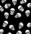 Halloween black skull fleece throw blanket, soft lightweight decorative for sofa. - Style 3