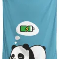 Mom is charging blanket cute cartoon panda throw blanket funny Mother's Day gift soft warm - Style 2 / 75*100cm