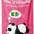 Roze schattige panda fleece deken voor mama, gezellige woondeken voor bank en bed. - Stijl 7