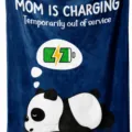 Mama is aan het opladen schattige slapende panda deken gezellige flanel deken cadeau - Stijl 8