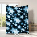 Coperta in flanella con stelle blu morbida e calda copridivano per letto soggiorno - Stile 9