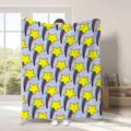 Coperta in flanella con motivo di stelle colorate, morbido plaid per divano e decorazione casa - Modello 6