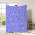 Coperta in flanella con stampa di stelle colorate morbida e calda copridivano da letto - Stile 8