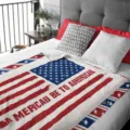 American flag throw blanket, cozy warm fleece blanket for bedroom couch living room gift 50x65 - 70×100cm