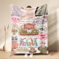 Mother's Day gift flannel blanket cozy soft warm throw blanket for mom best present ever - Style 17