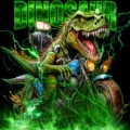Dinosaur flannel blanket cartoon motorcycle T-Rex soft cozy warm lightweight bed throw - 7