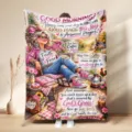 Cozy Mother's Day flannel blanket with inspiring religious quotes, perfect gift for mom. - Style 5