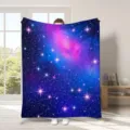 Coperta in flanella cielo stellato, bellissima coperta da divano con stampa galassia. - 23