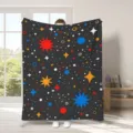 Coperta in flanella cielo stellato colorata morbida calda per divano letto salotto pz - 30