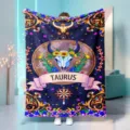 Taurus constellation flannel blanket starry sky soft warm throw blanket for home nap decor - Taurus (1) / 70x100cm 230gsm