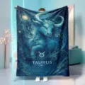 Taurus zodiac flannel blanket cozy constellation star night soft nap throw blanket. - Taurus (2) / 70x100cm 230gsm