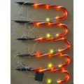 Solar kerst zuurstok pad verlichting buiten waterdicht tuin gras decoratie LED lampen - Ster Stijl / Zonne-energie 5-in-1