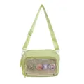 2024 New Japanese Style Ita Bag Crossbody Small Square Bag with Cute Rabbit Badges Cute - Green