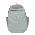 Trendy casual grey and light blue backpack, large capacity Korean design school bag. - Style Without Pendant / Blue